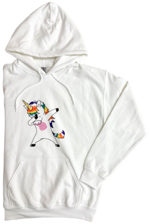Rainbow Unicorn Hoodie – Cute Dabbing Unicorn Sweatshirt for Pride, Festivals & Everyday Wear