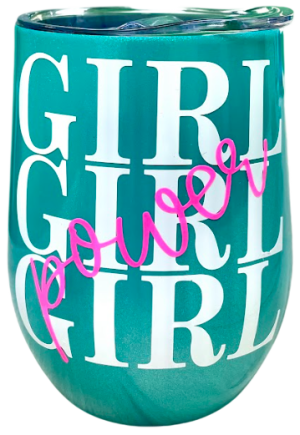 Girl Power 12oz Wine Tumbler